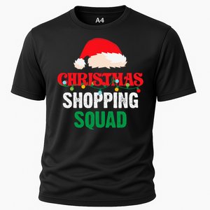 Christmas Shopping Squad Holiday Shopper Group Santa Hat Cooling Performance Crew T-Shirt