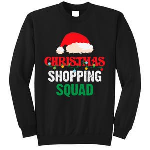 Christmas Shopping Squad Holiday Shopper Group Santa Hat Sweatshirt