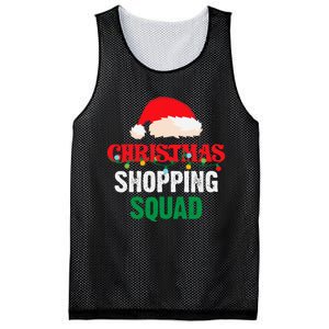 Christmas Shopping Squad Holiday Shopper Group Santa Hat Mesh Reversible Basketball Jersey Tank