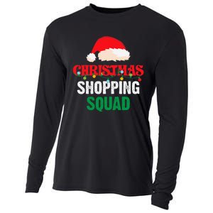 Christmas Shopping Squad Holiday Shopper Group Santa Hat Cooling Performance Long Sleeve Crew