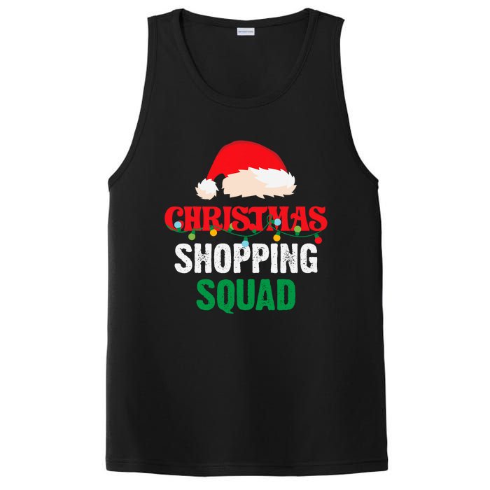 Christmas Shopping Squad Holiday Shopper Group Santa Hat PosiCharge Competitor Tank