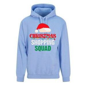 Christmas Shopping Squad Holiday Shopper Group Santa Hat Unisex Surf Hoodie