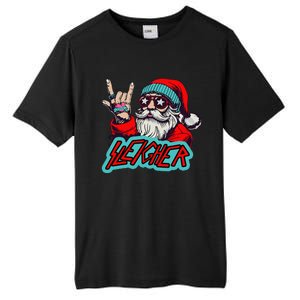 Christmas Sleigher Santa Rock Xmas Rocker Tall Fusion ChromaSoft Performance T-Shirt