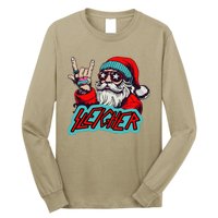 Christmas Sleigher Santa Rock Xmas Rocker Long Sleeve Shirt