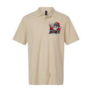 Christmas Sleigher Santa Rock Xmas Rocker Softstyle Adult Sport Polo