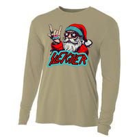 Christmas Sleigher Santa Rock Xmas Rocker Cooling Performance Long Sleeve Crew