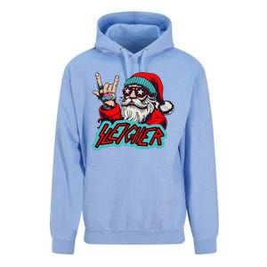 Christmas Sleigher Santa Rock Xmas Rocker Unisex Surf Hoodie