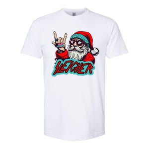 Christmas Sleigher Santa Rock Xmas Rocker Softstyle CVC T-Shirt