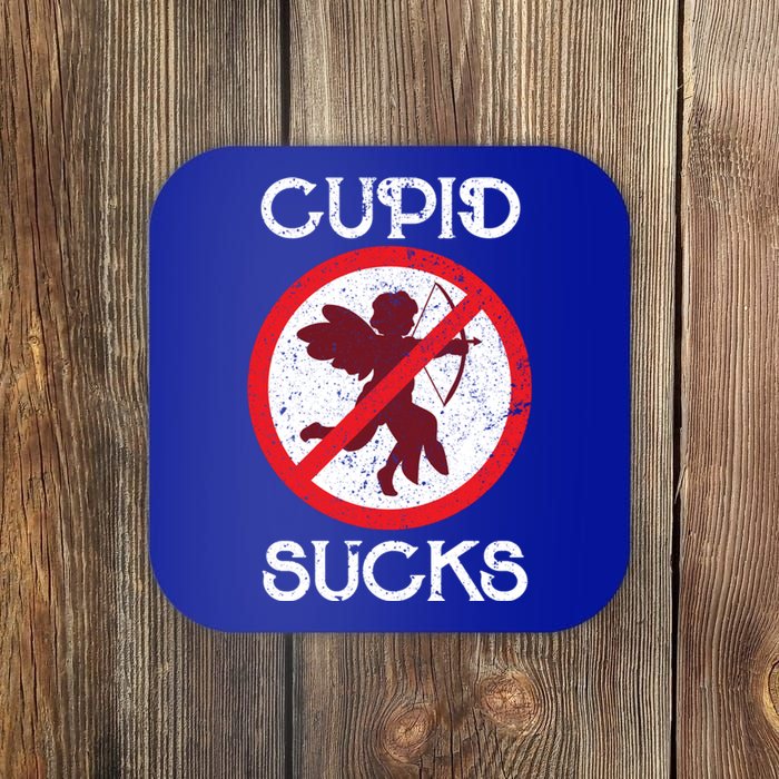 Cupid Sucks Singles Awareness Day Gift Coaster