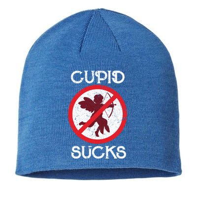 Cupid Sucks Singles Awareness Day Gift Sustainable Beanie