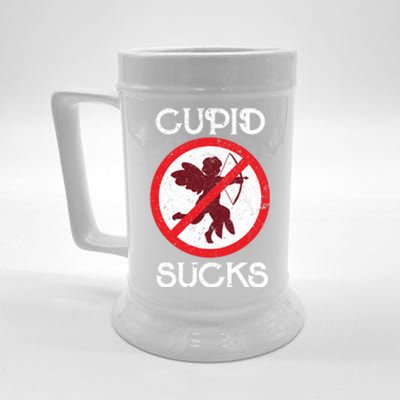 Cupid Sucks Singles Awareness Day Gift Beer Stein