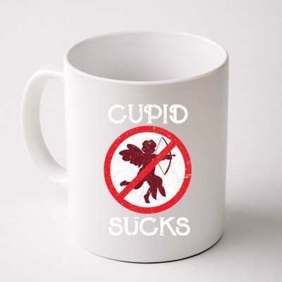 Cupid Sucks Singles Awareness Day Gift Coffee Mug