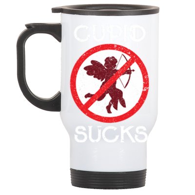 Cupid Sucks Singles Awareness Day Gift Stainless Steel Travel Mug