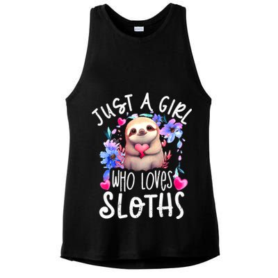 Cute Sloth , Sloth Lover Tee, Sloth , Sloth Ladies PosiCharge Tri-Blend Wicking Tank