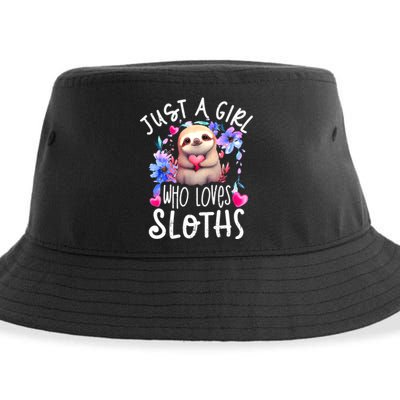 Cute Sloth , Sloth Lover Tee, Sloth , Sloth Sustainable Bucket Hat