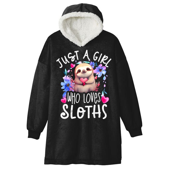 Cute Sloth , Sloth Lover Tee, Sloth , Sloth Hooded Wearable Blanket