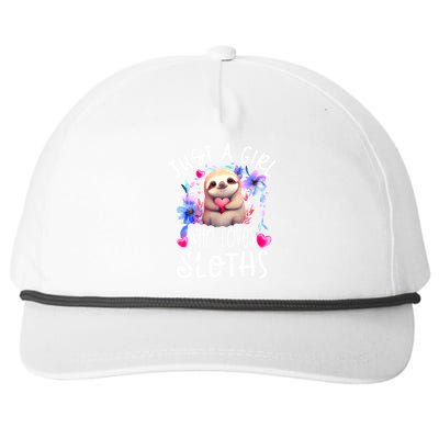 Cute Sloth , Sloth Lover Tee, Sloth , Sloth Snapback Five-Panel Rope Hat