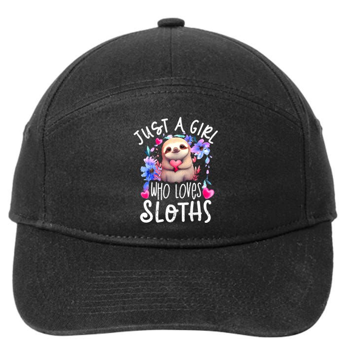 Cute Sloth , Sloth Lover Tee, Sloth , Sloth 7-Panel Snapback Hat