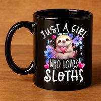 Cute Sloth , Sloth Lover Tee, Sloth , Sloth 11oz C Handle Ceramic Mug