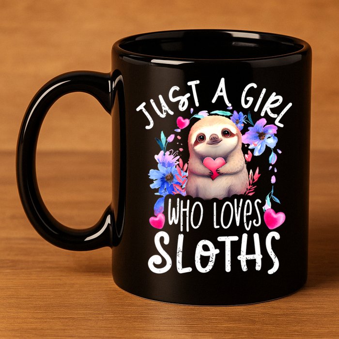 Cute Sloth , Sloth Lover Tee, Sloth , Sloth 11oz C Handle Ceramic Mug
