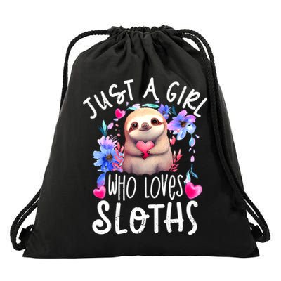 Cute Sloth , Sloth Lover Tee, Sloth , Sloth Drawstring Bag