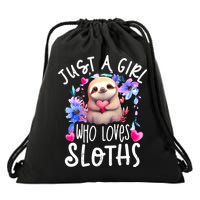 Cute Sloth , Sloth Lover Tee, Sloth , Sloth Drawstring Bag