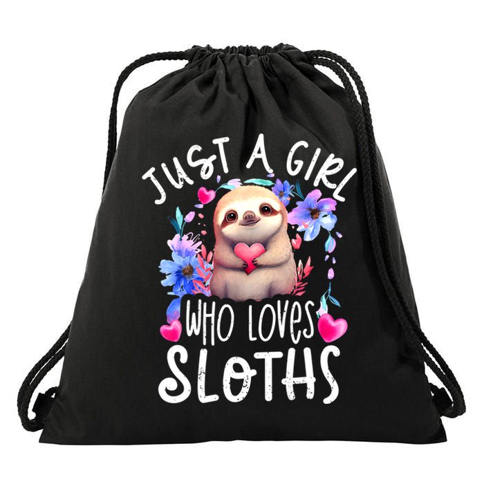 Cute Sloth , Sloth Lover Tee, Sloth , Sloth Drawstring Bag