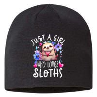 Cute Sloth , Sloth Lover Tee, Sloth , Sloth Sustainable Beanie
