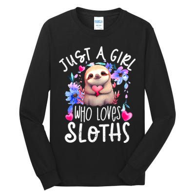 Cute Sloth , Sloth Lover Tee, Sloth , Sloth Tall Long Sleeve T-Shirt