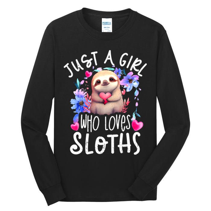 Cute Sloth , Sloth Lover Tee, Sloth , Sloth Tall Long Sleeve T-Shirt