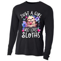 Cute Sloth , Sloth Lover Tee, Sloth , Sloth Cooling Performance Long Sleeve Crew