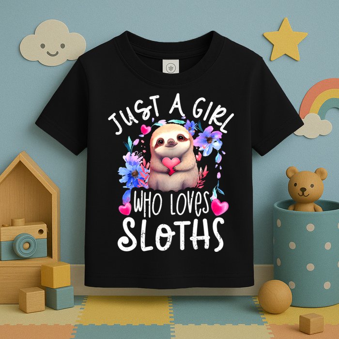 Cute Sloth , Sloth Lover Tee, Sloth , Sloth Toddler T-Shirt