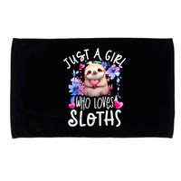 Cute Sloth , Sloth Lover Tee, Sloth , Sloth Microfiber Hand Towel