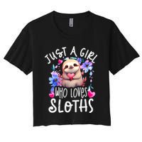 Cute Sloth , Sloth Lover Tee, Sloth , Sloth Crop Top
