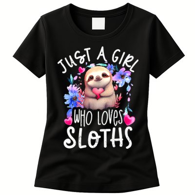 Cute Sloth , Sloth Lover Tee, Sloth , Sloth Womens T-Shirt