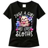 Cute Sloth , Sloth Lover Tee, Sloth , Sloth Womens T-Shirt