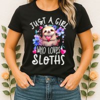 Cute Sloth , Sloth Lover Tee, Sloth , Sloth Womens T-Shirt
