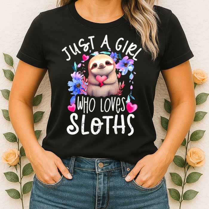 Cute Sloth , Sloth Lover Tee, Sloth , Sloth Womens T-Shirt
