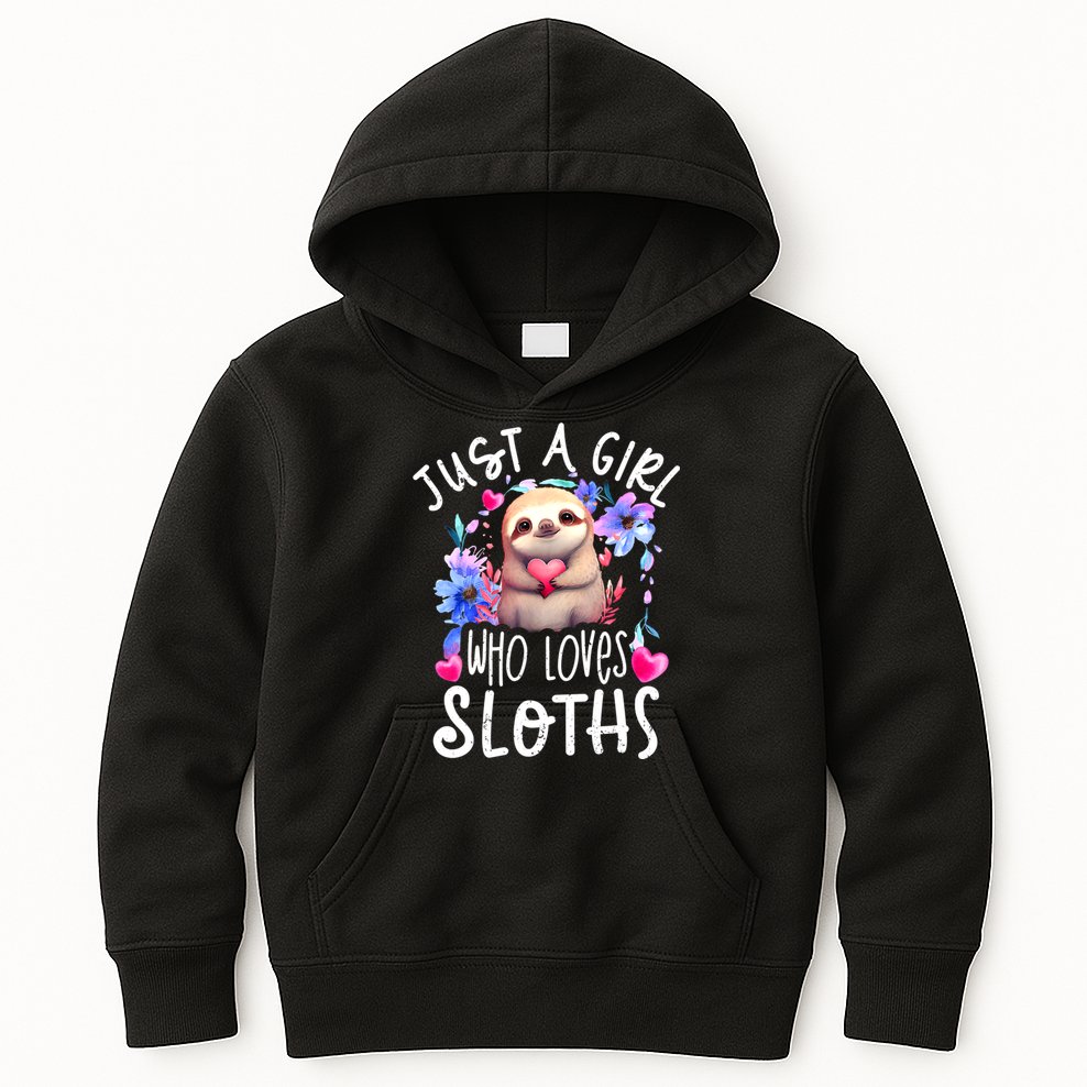 Cute Sloth , Sloth Lover Tee, Sloth , Sloth Kids Hoodie