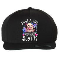 Cute Sloth , Sloth Lover Tee, Sloth , Sloth Wool Snapback Cap