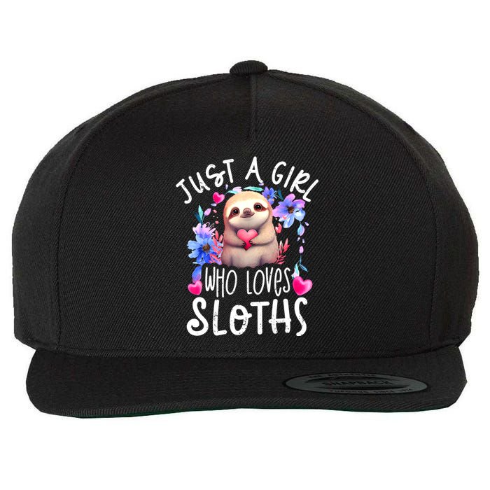 Cute Sloth , Sloth Lover Tee, Sloth , Sloth Wool Snapback Cap