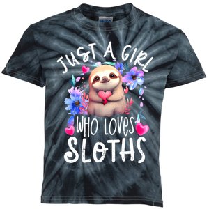 Cute Sloth , Sloth Lover Tee, Sloth , Sloth Kids Tie-Dye T-Shirt