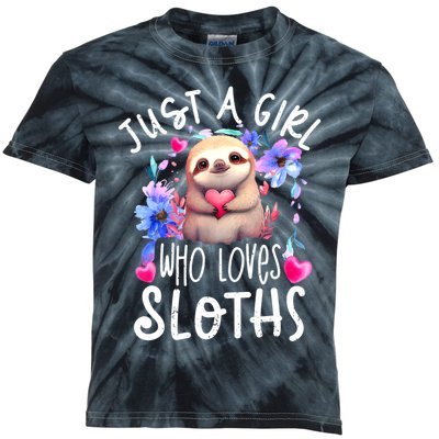 Cute Sloth , Sloth Lover Tee, Sloth , Sloth Kids Tie-Dye T-Shirt