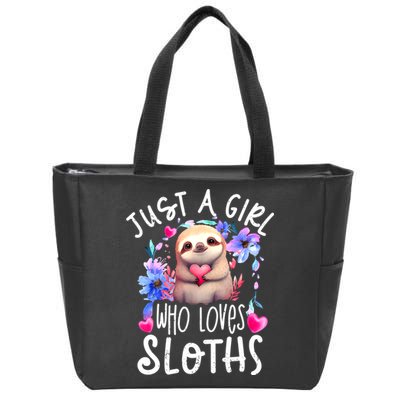 Cute Sloth , Sloth Lover Tee, Sloth , Sloth Zip Tote Bag