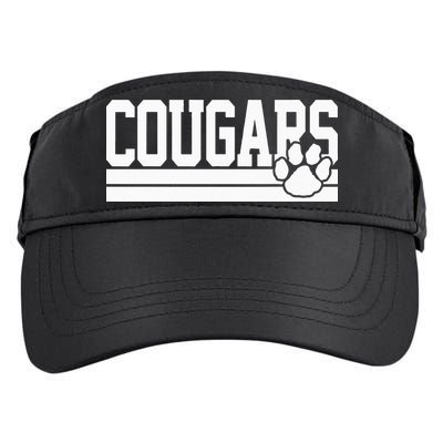 Cougars School Spirit Adult Drive Performance Visor