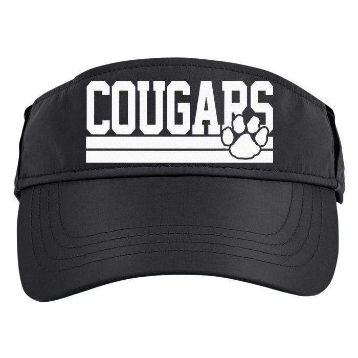 Cougars School Spirit Adult Drive Performance Visor