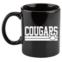 Cougars School Spirit 11oz C Handle Ceramic Mug