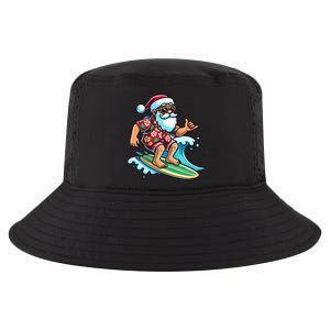 Cool Surfing Santa Christmas In July Summer Beach Party Tank Top Cool Comfort Performance Bucket Hat