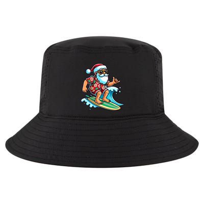 Cool Surfing Santa Christmas In July Summer Beach Party Tank Top Cool Comfort Performance Bucket Hat