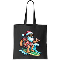 Cool Surfing Santa Christmas In July Summer Beach Party Tank Top Bag
